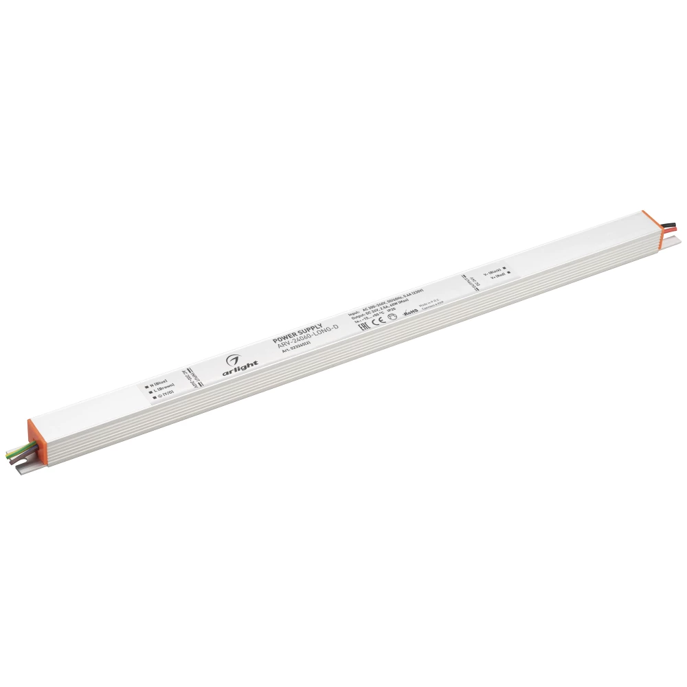 Блок питания ARV-24060-LONG-D (24V, 2.5A, 60W) (Arlight, IP20 Металл, 3 года) 023265(2) - Viokon.com