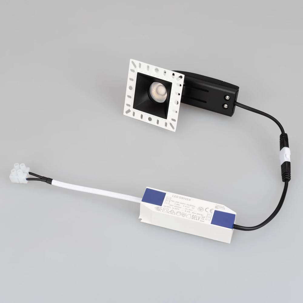 Светильник MS-RIALTO-TRIMLESS-S40x40-9W Day4000 (BK, 36deg, 230V) (Arlight, IP20 Металл, 5 лет) 044687 - Viokon.com