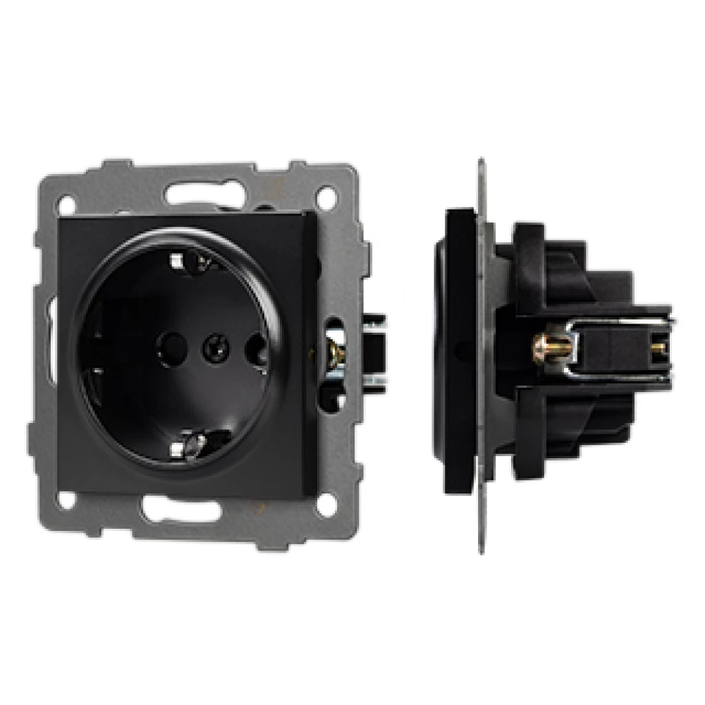 Механизм электрической розетки SCT-MEU1-PL-BK-V (250V, 16A) (Arlight, -) 049815 - Viokon.com
