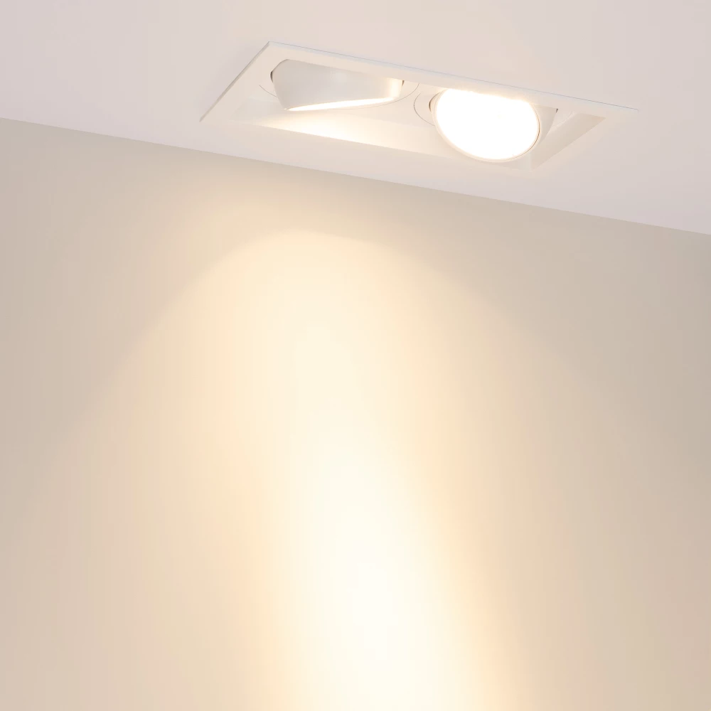 Светильник MS-VORTEX-BUILT-S250x140-2x30W Warm3000 (WH-WH, 17 deg, 230V) (Arlight, IP20 Металл, 5 лет) 057767 - Viokon.com