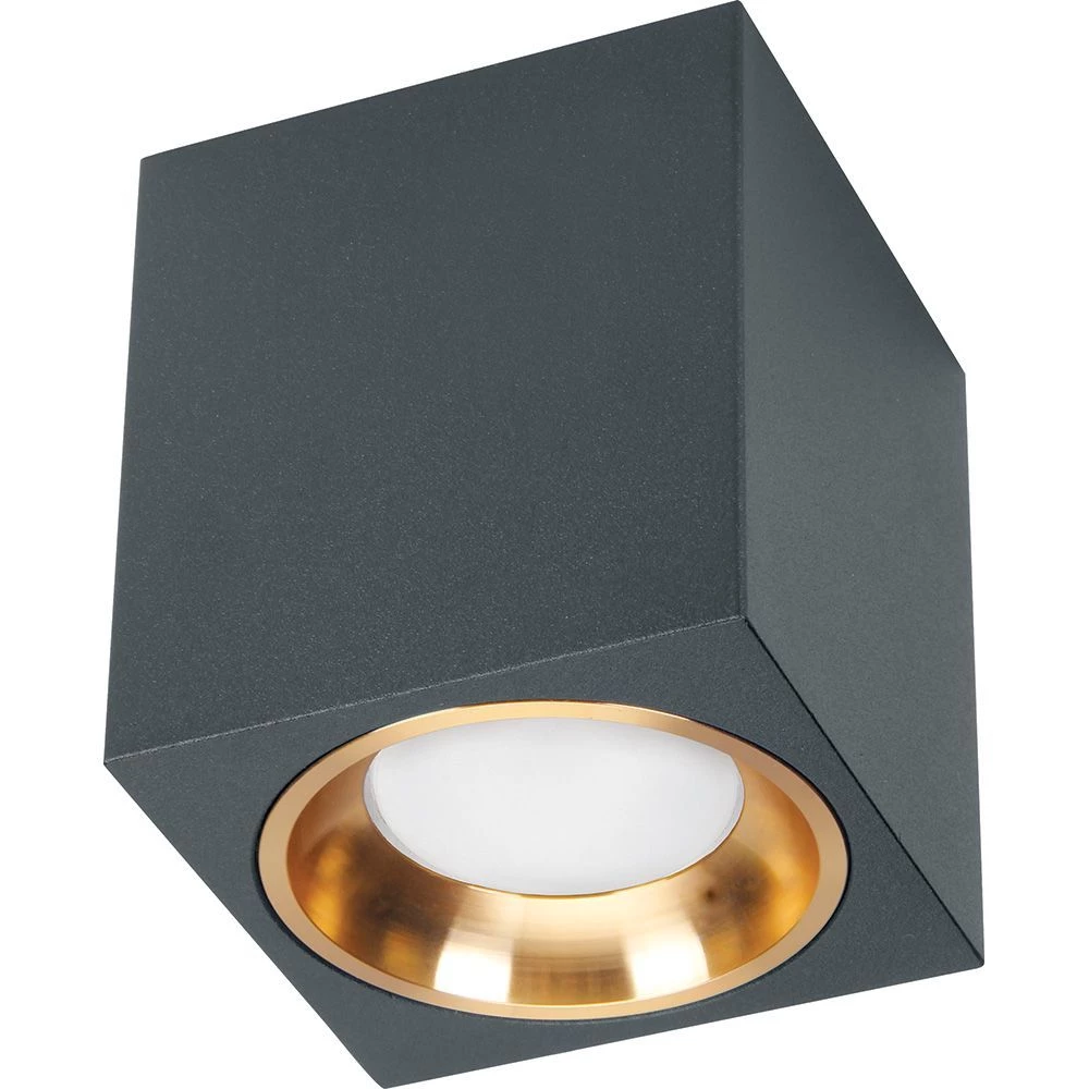 Светильник потолочный Feron ML1754 MR16 GU10 35W 230V, черный, золото (41200) - Viokon.com
