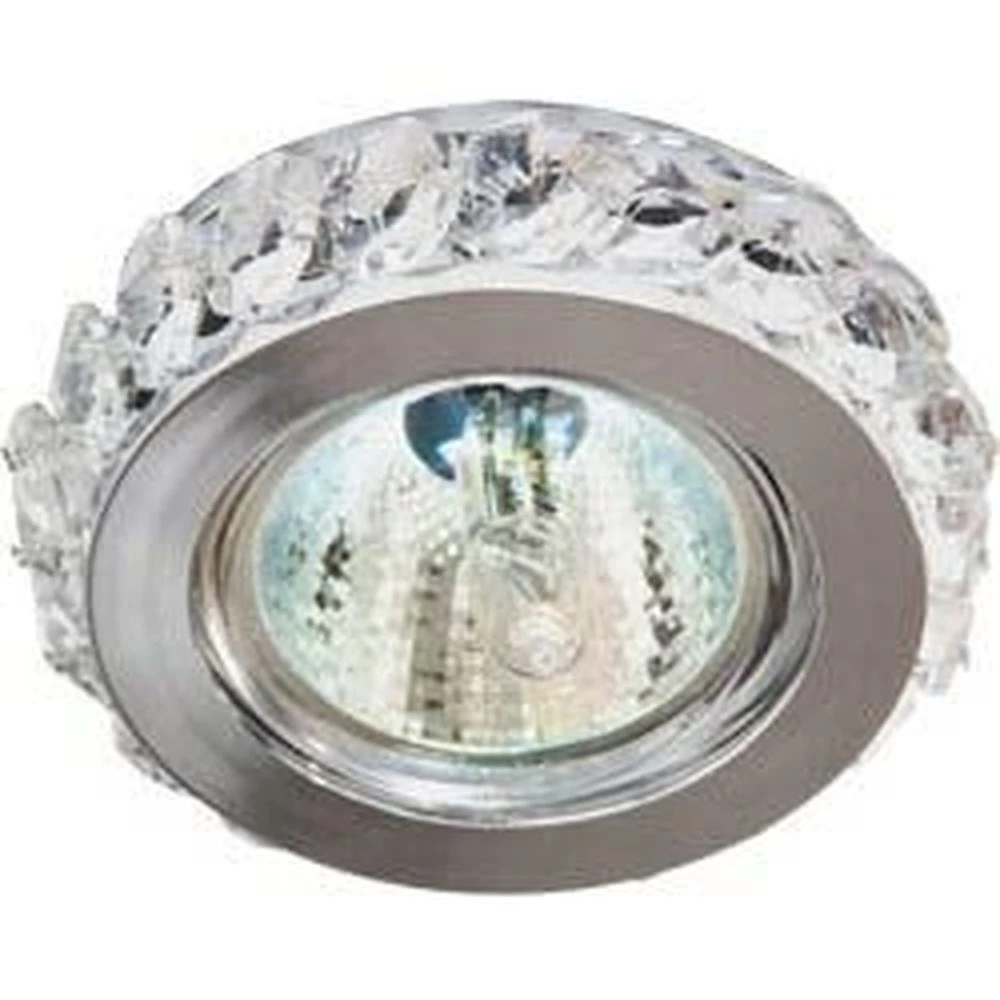 Светильник потолочный, MR16 G5.3 с прозрачным стеклом, хром с лампой, CD2329 (18725) - Viokon.com
