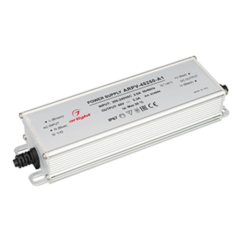 Блок питания ARPV-48250-A1 (48V, 5.3A, 254W) (Arlight, IP67 Металл, 3 года) 034694 - Viokon.com