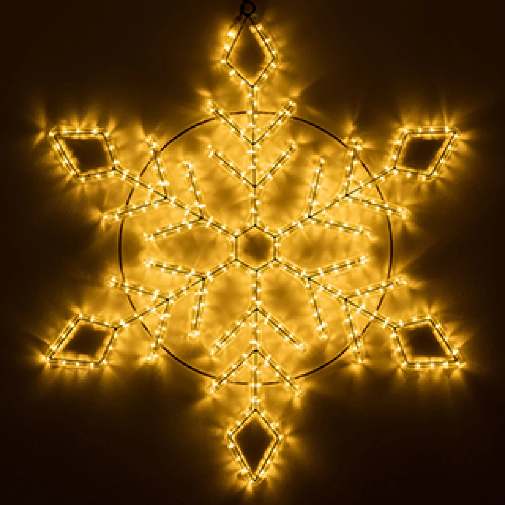 Фигура светодиодная ARD-SNOWFLAKE-M9-900x900-360LED Warm (230V, 22W) (Ardecoled, IP65, 1 год) 034257 - Viokon.com