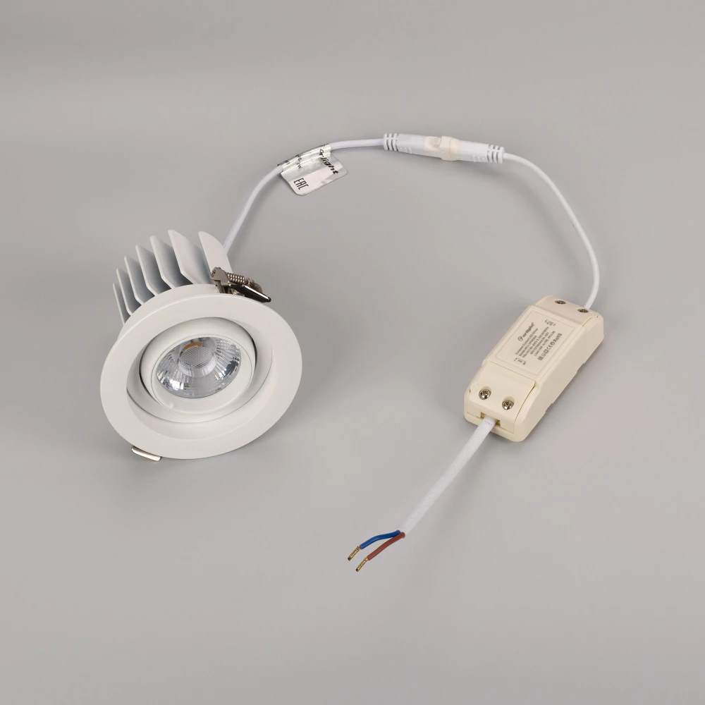Светильник MS-VORTEX-BUILT-R90-12W Day4000 (WH-WH, 20 deg, 230V) (Arlight, IP20 Металл, 5 лет) 057759 - Viokon.com