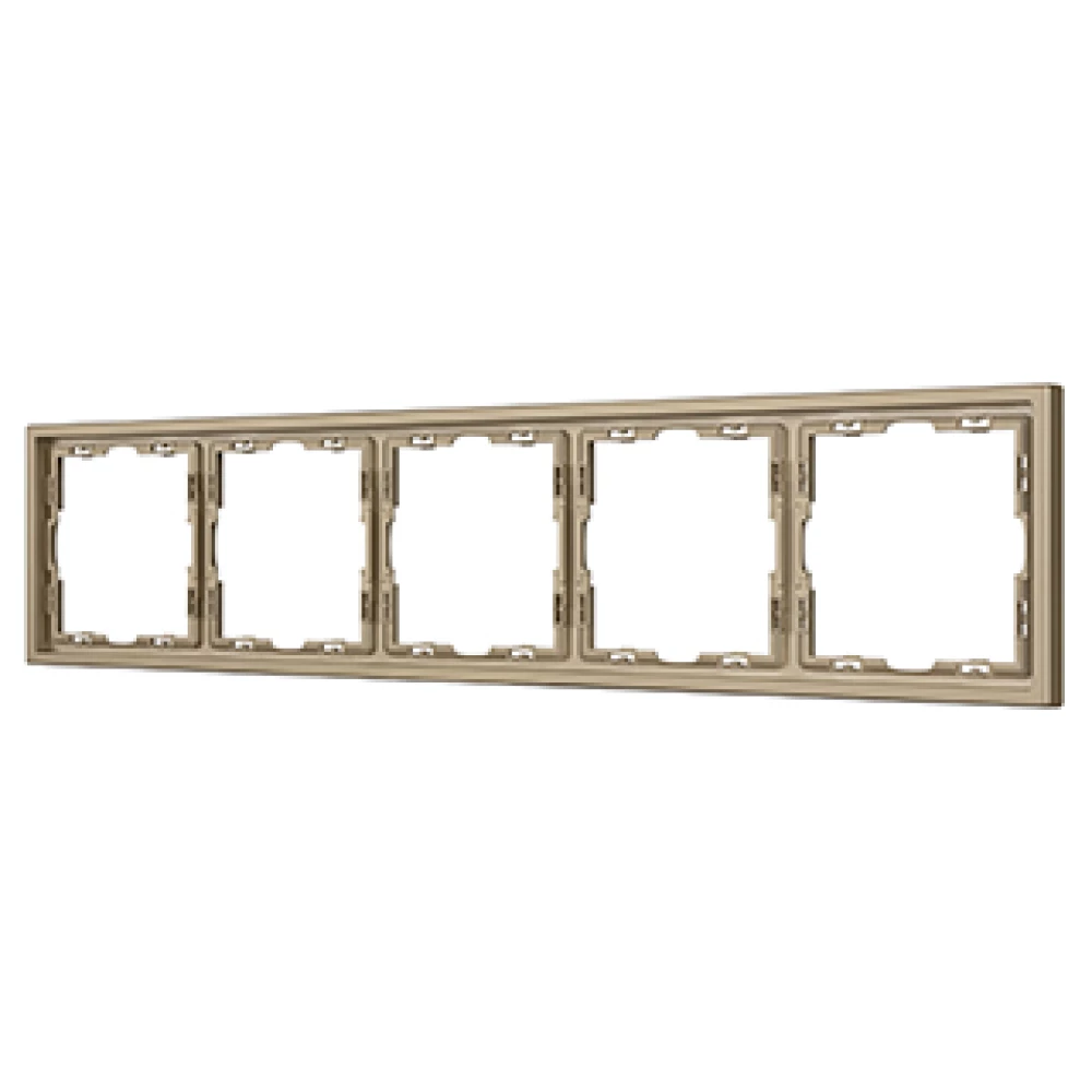 Рамка пластиковая FRM-NOBE-SFPL-5-GD (Arlight, Золотой песок) 054229 - Viokon.com