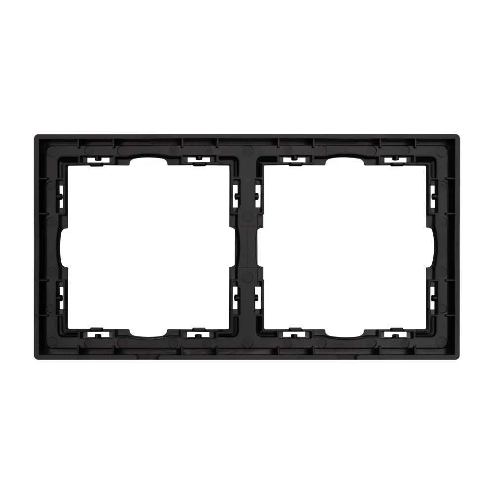 Рамка пластиковая FRM-NOBE-SFPL-2-BK (Arlight, Черный оникс) 054216 - Viokon.com