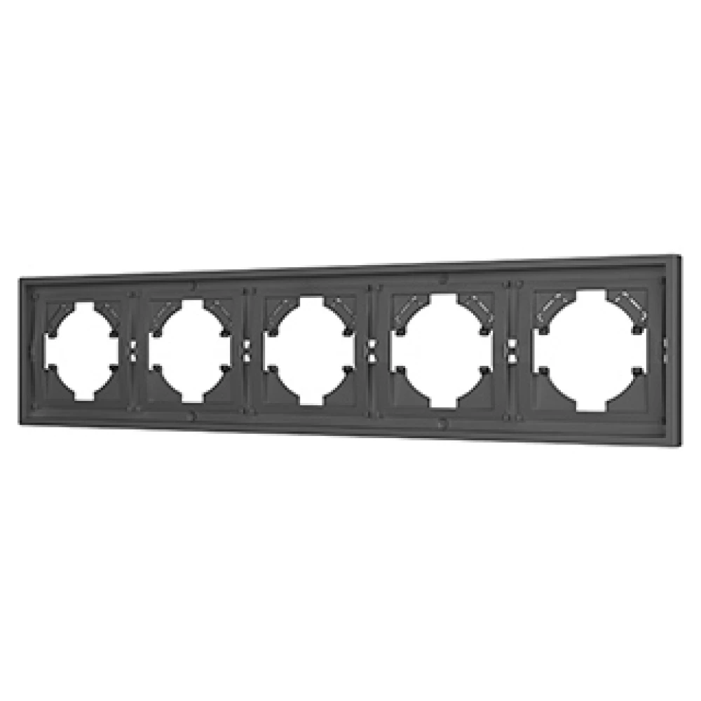 Рамка пластиковая FRM-TENDO-SFPL-5-GR (Arlight, Матовый графитовый) 054659 - Viokon.com