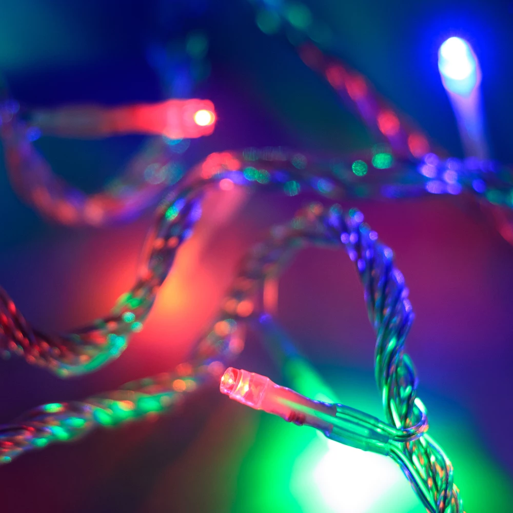 Светодиодная гирлянда ARD-STRING-HOME-5000-CLEAR-50LED-LIVE RGB (230V, 3.5W) (Ardecoled, IP20, 1 год) 025763 - Viokon.com