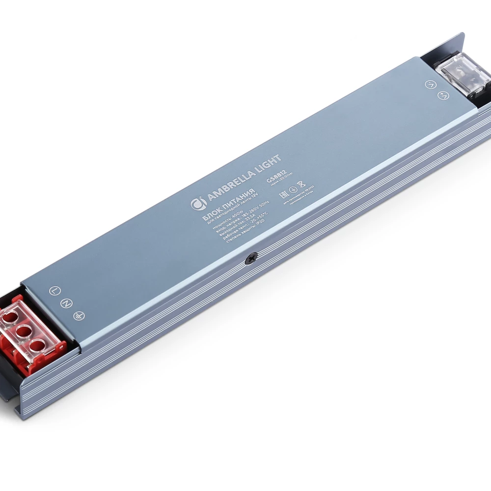 Блок питания для светодиодной ленты 12V 400W 33.3A IP20 185-260V 235*35*22 GS8812 GS8812 блок питания 12V 400W 33.3A IP20 185-260V 235*35*22 - Viokon.com