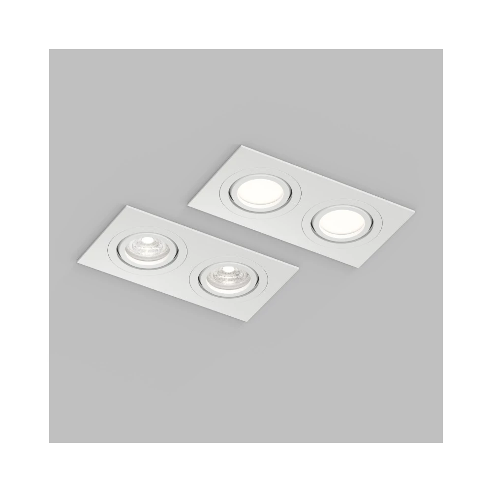 Встраиваемый влагозащищнный светильник HYDRO IP44 215 Вт LED макс GU10 алюминий белый - Viokon.com