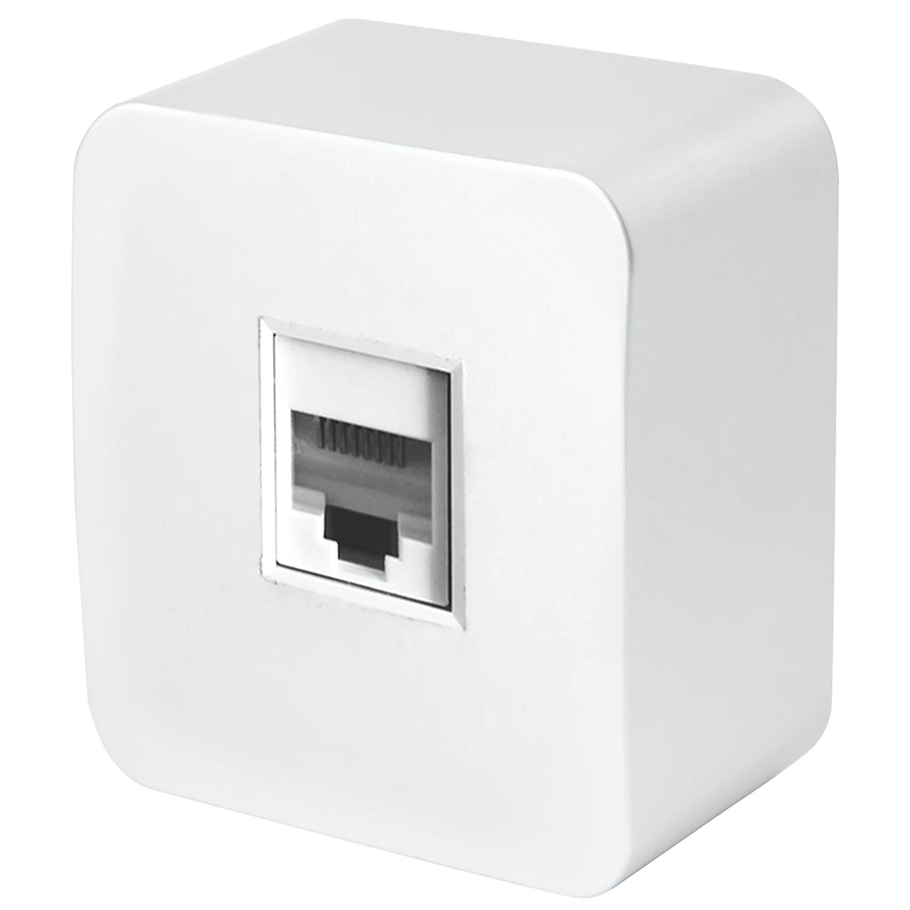Розетка RJ-45 открытой установки, STEKKER, серия София, 1-местная, белый, MST00-20-01 (49300) - Viokon.com