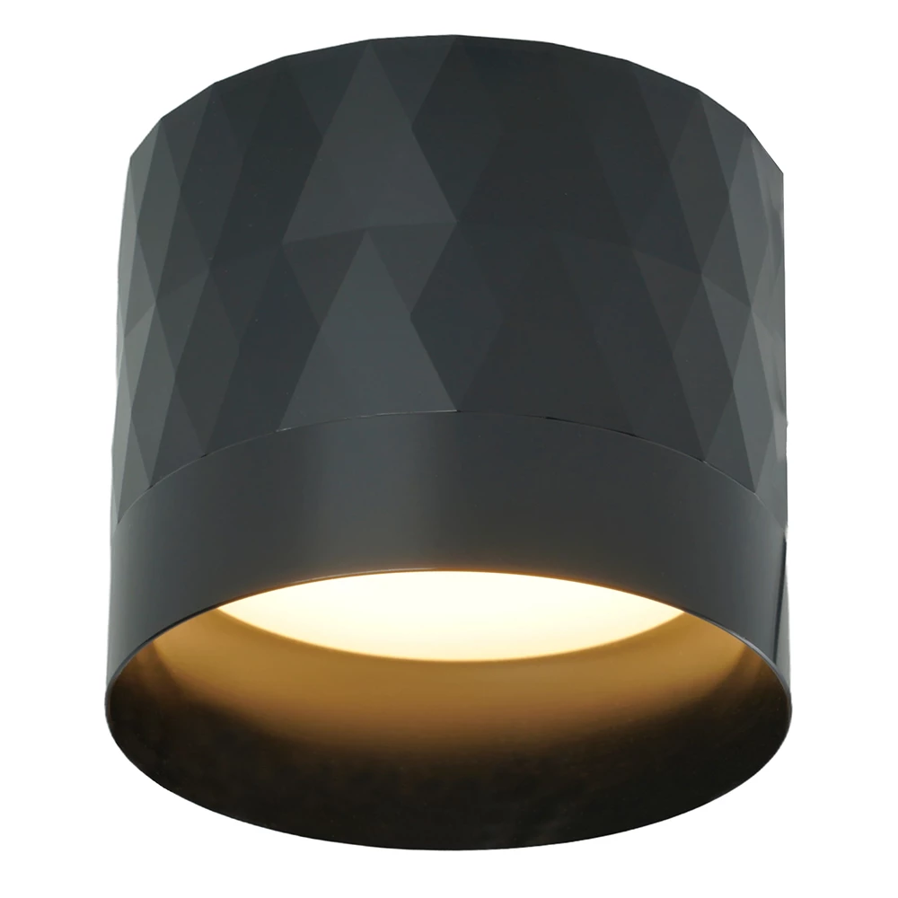 Светильник потолочный Feron HL388 Barrel PRISM GX53 12W 230V, черный (48802) - Viokon.com