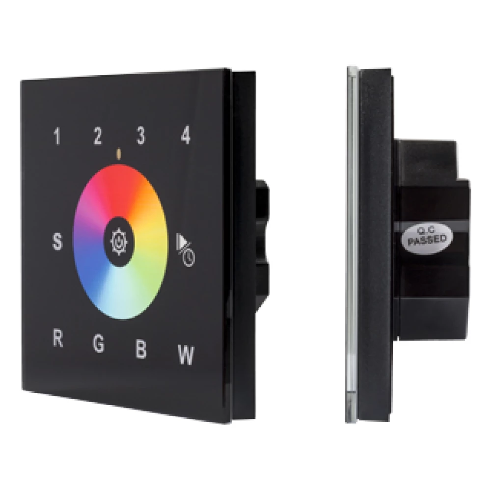 INTELLIGENT ARLIGHT Сенсорная панель DALI-901-11-4G-RGBW-DT8-IN Black (BUS/230V) (IARL, IP20 Пластик, 3 года) 037201 - Viokon.com