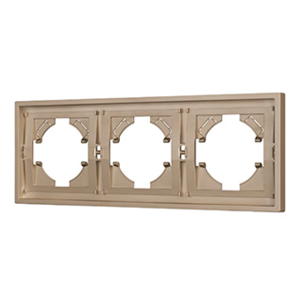 Рамка пластиковая FRM-TENDO-PL-3-GD (Arlight, Песочный) 053846 - Viokon.com