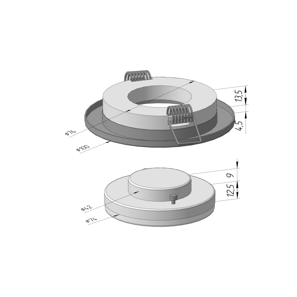 LED GX53 7W CHR 3000K - Viokon.com
