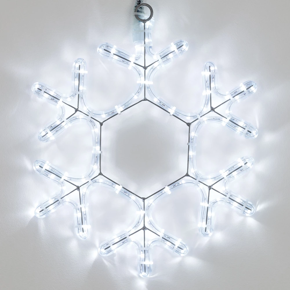 Фигура светодиодная ARD-SNOWFLAKE-M7-450x375-108LED White (230V, 6.5W) (Ardecoled, IP65, 1 год) 034249 - Viokon.com