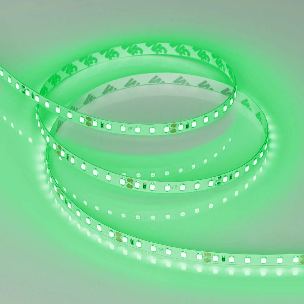 Лента RT-A120-8mm 24V Green(9.6 W/m, IP20, 2835, 5m) (Arlight, Открытый) 008782(2) - Viokon.com