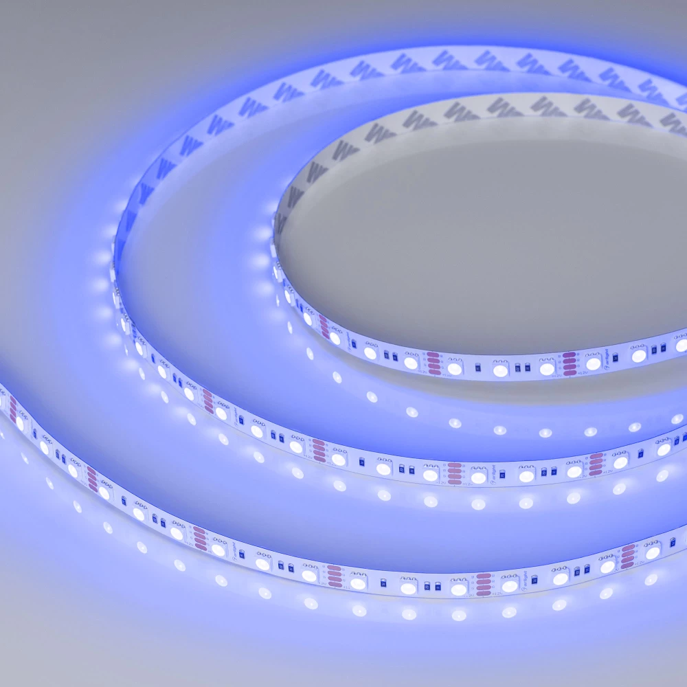Лента RT-B72-10mm 12V RGB (15 W/m, IP20, 5060, 5m) (Arlight, 15 Вт/м, IP20) 016246(2) - Viokon.com