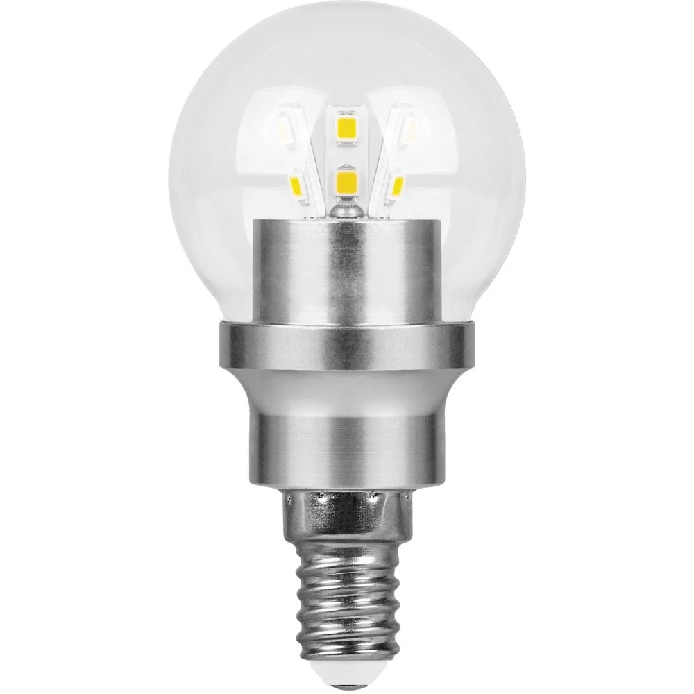 Лампа светодиодная Feron LB-40 Шарик E14 4,5W 4000K (25421) - Viokon.com