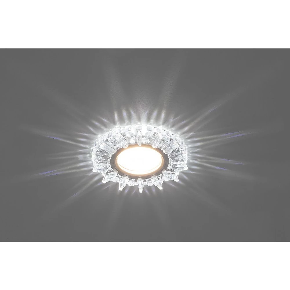 Светильник встраиваемый с белой LED подсветкой Feron CD910 потолочный MR16 G5.3 прозрачный (28893) - Viokon.com