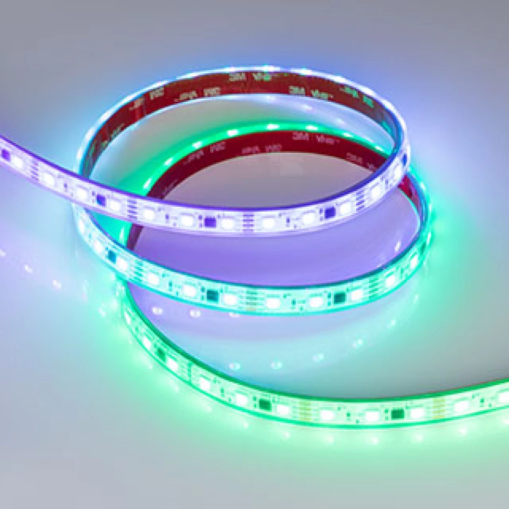 Лента герметичная SPI-PFS-B60-12mm 12V RGB-PX3-BPT (12 W/m, IP68, 5060, 5m) (Arlight, бегущий огонь) 039177 - Viokon.com
