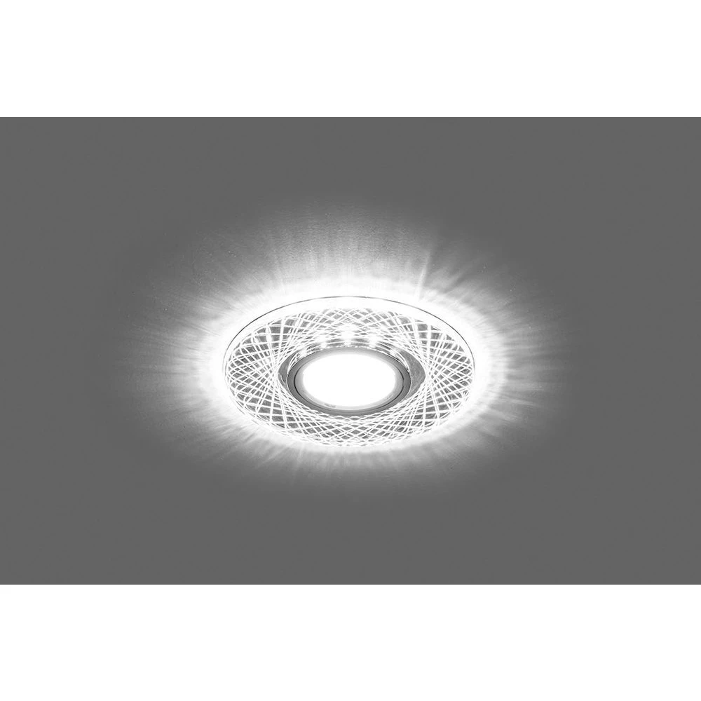 Светильник встраиваемый с белой LED подсветкой Feron CD970 потолочный MR16 G5.3 прозрачный (29666) - Viokon.com