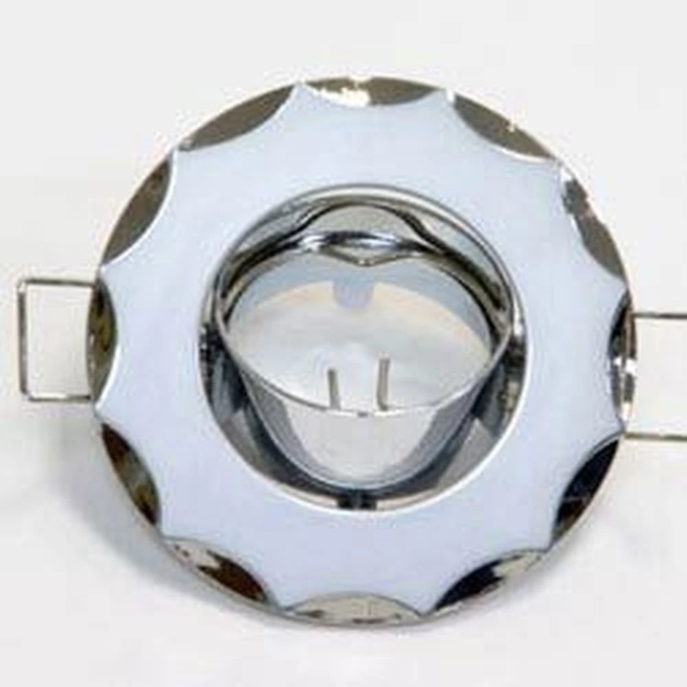 704 серый хром MR11/G4/ GY-CM светильник встраиваемый, цветное литье (15192) - Viokon.com