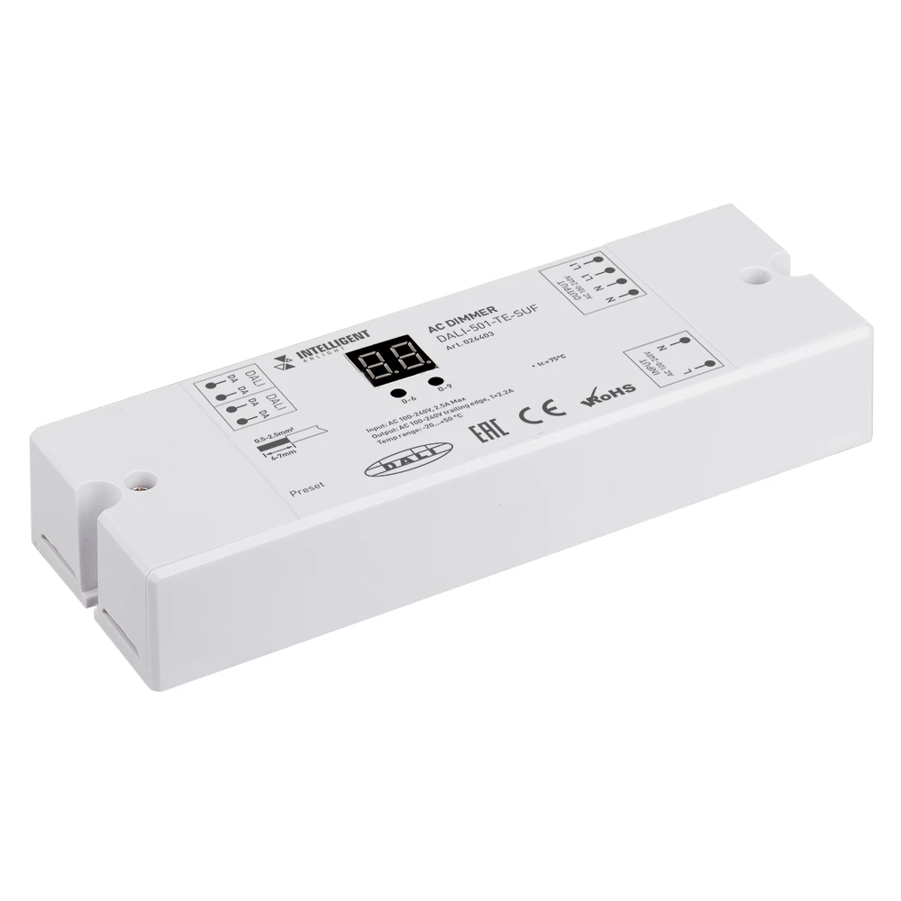 INTELLIGENT ARLIGHT Диммер DALI-501-TE-SUF (230V, 2.2A) (IARL, -) 026403 - Viokon.com