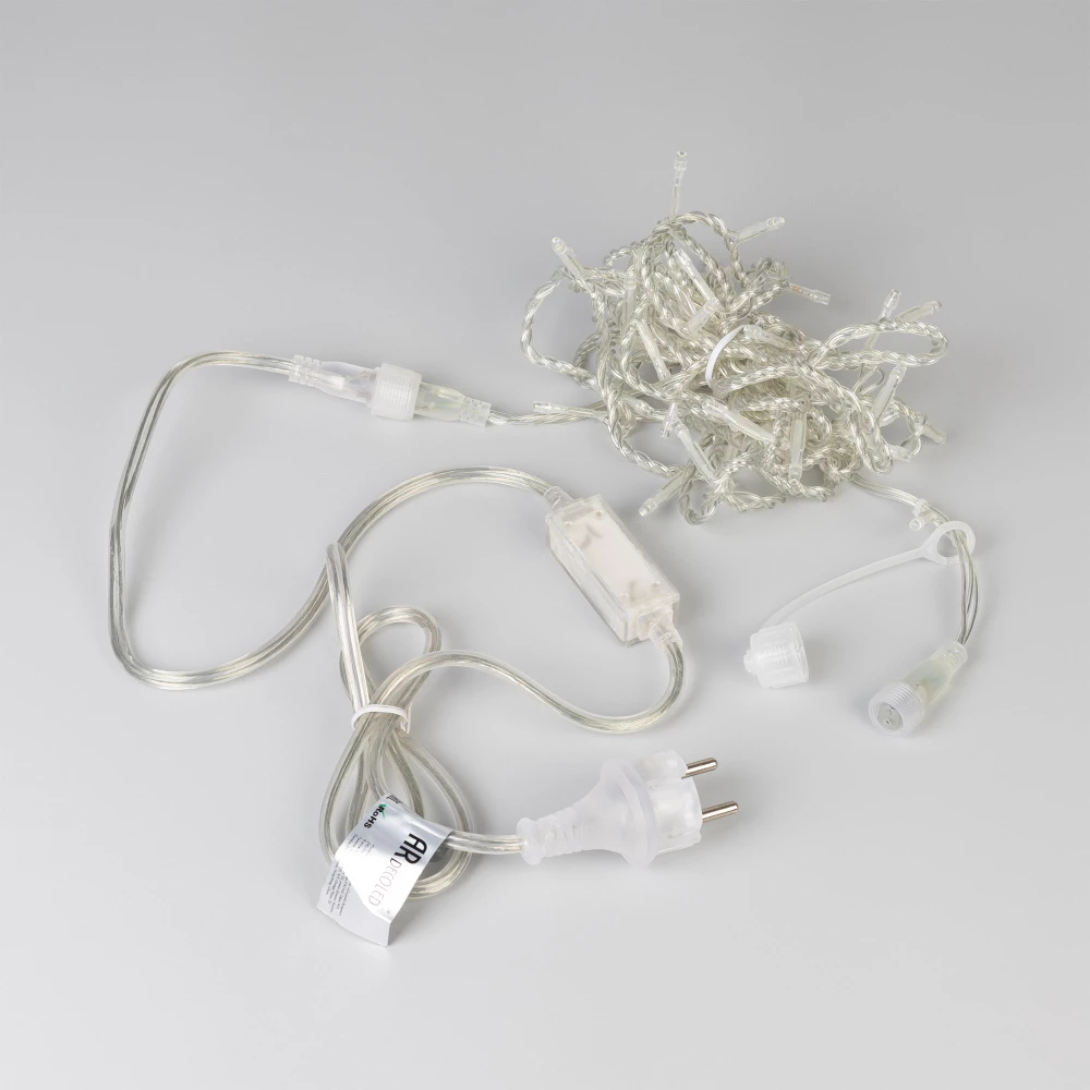 Светодиодная гирлянда ARD-STRING-HOME-5000-CLEAR-50LED-FLASH WHITE (230V, 3.5W) (Ardecoled, IP65, 1 год) 025752 - Viokon.com