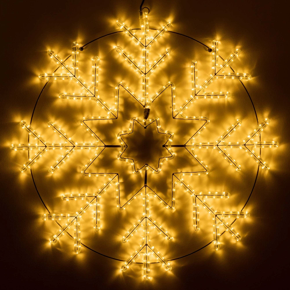 Фигура светодиодная ARD-SNOWFLAKE-M8-950x950-540LED Warm (230V, 33W) (Ardecoled, IP65, 1 год) 034255 - Viokon.com