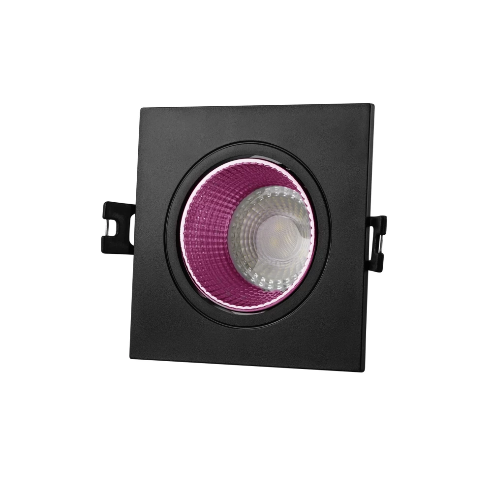 DK3071-BKPI Встраиваемый светильник IP 20 10 Вт GU53 LED черныйрозовый пластик - Viokon.com