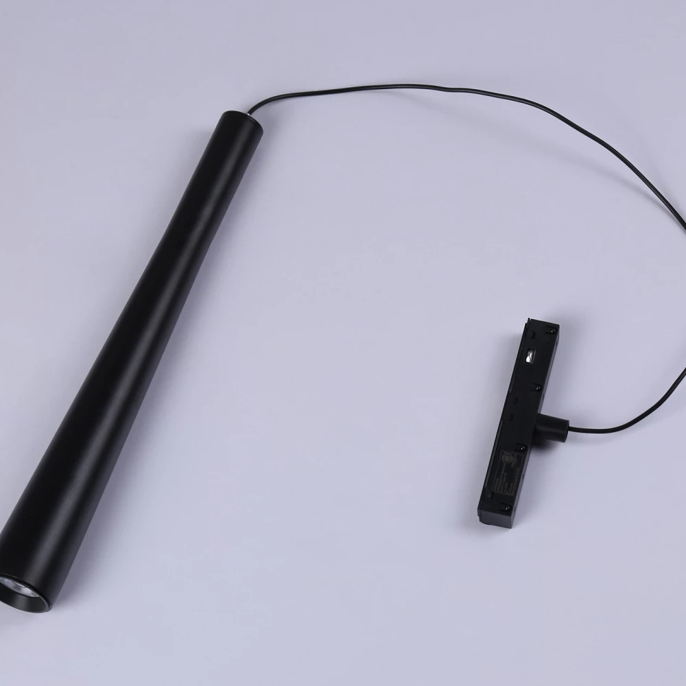 Светильник светодиодный подвесной для шинопровода Magnetic GL4351 BK черный IP20 6W 4200K 48V 24° D40*H300 - Viokon.com