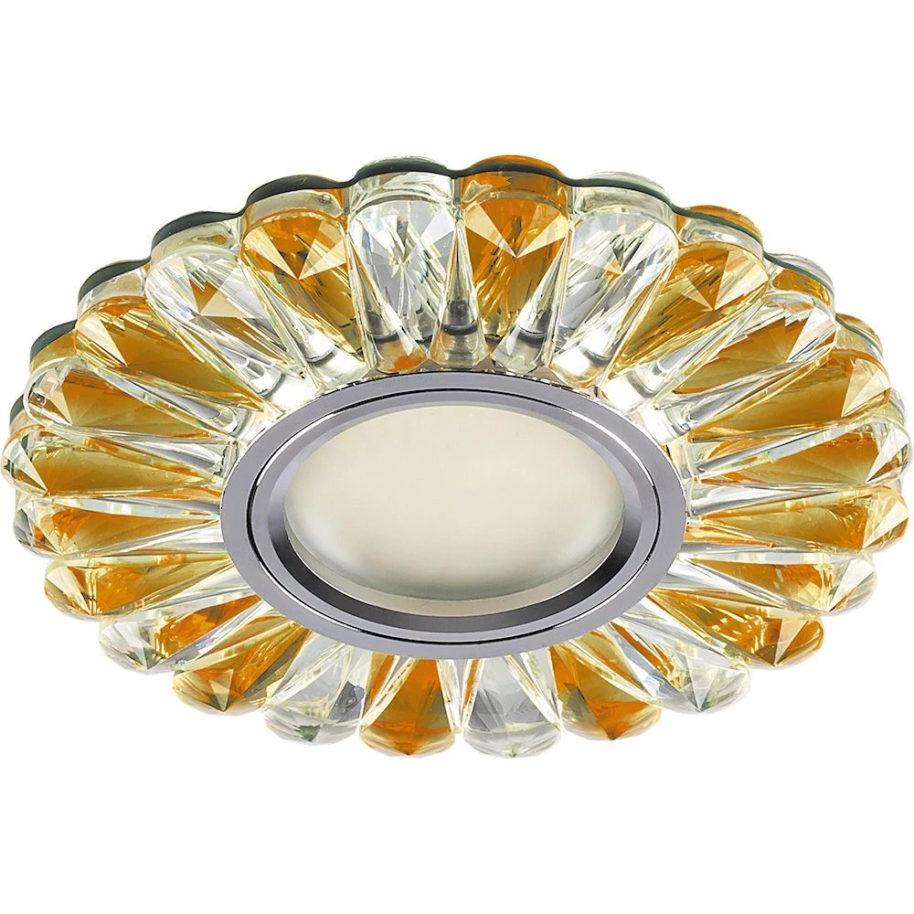 Светильник встраиваемый с белой LED подсветкой Feron CD901 потолочный MR16 G5.3 прозрачный-коричневый (28971) - Viokon.com