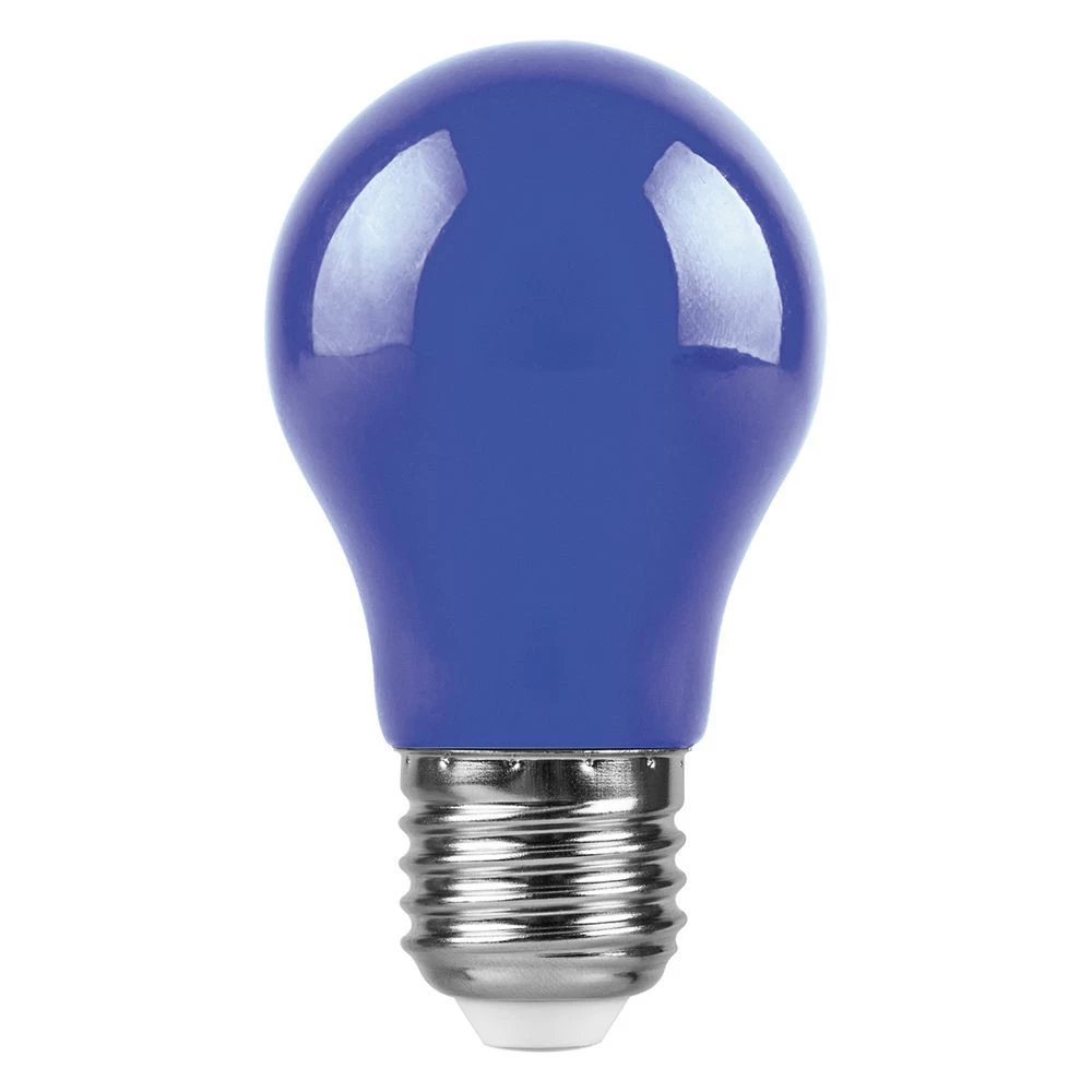 Лампа светодиодная Feron LB-375 E27 3W матовая 230V синяя (25923) - Viokon.com