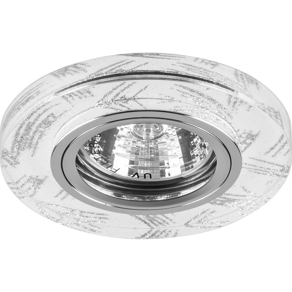 Светильник встраиваемый с белой LED подсветкой Feron 8686-2 потолочный MR16 G5.3 белый (28465) - Viokon.com