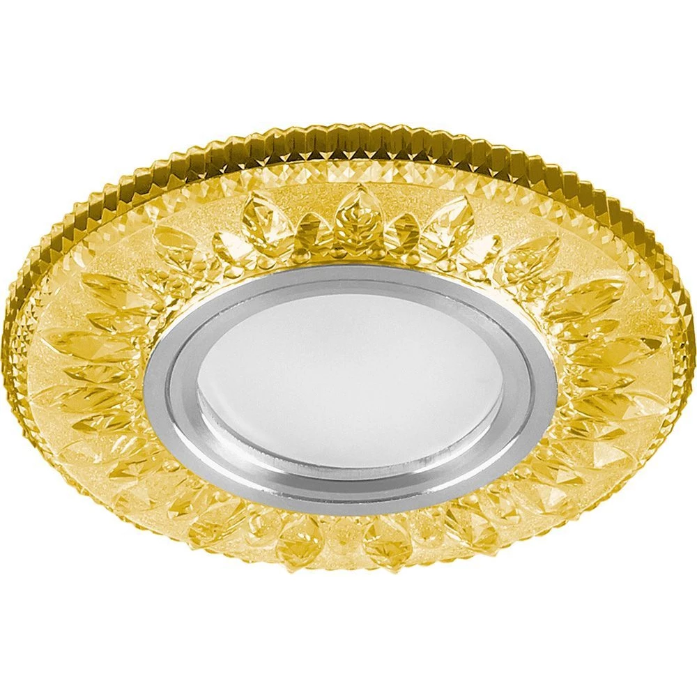 Светильник встраиваемый с белой LED подсветкой Feron CD903 потолочный MR16 G5.3 желтый (28975) - Viokon.com