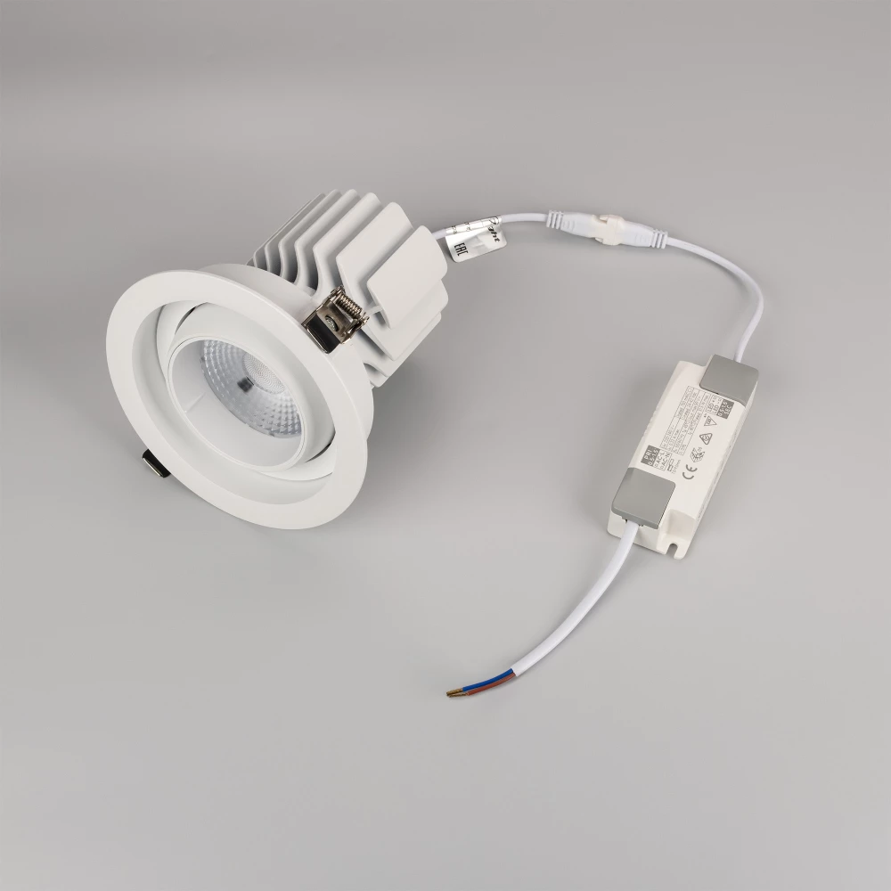 Светильник MS-VORTEX-BUILT-R135-30W Day4000 (WH-WH, 50 deg, 230V) (Arlight, IP20 Металл, 5 лет) 057757 - Viokon.com