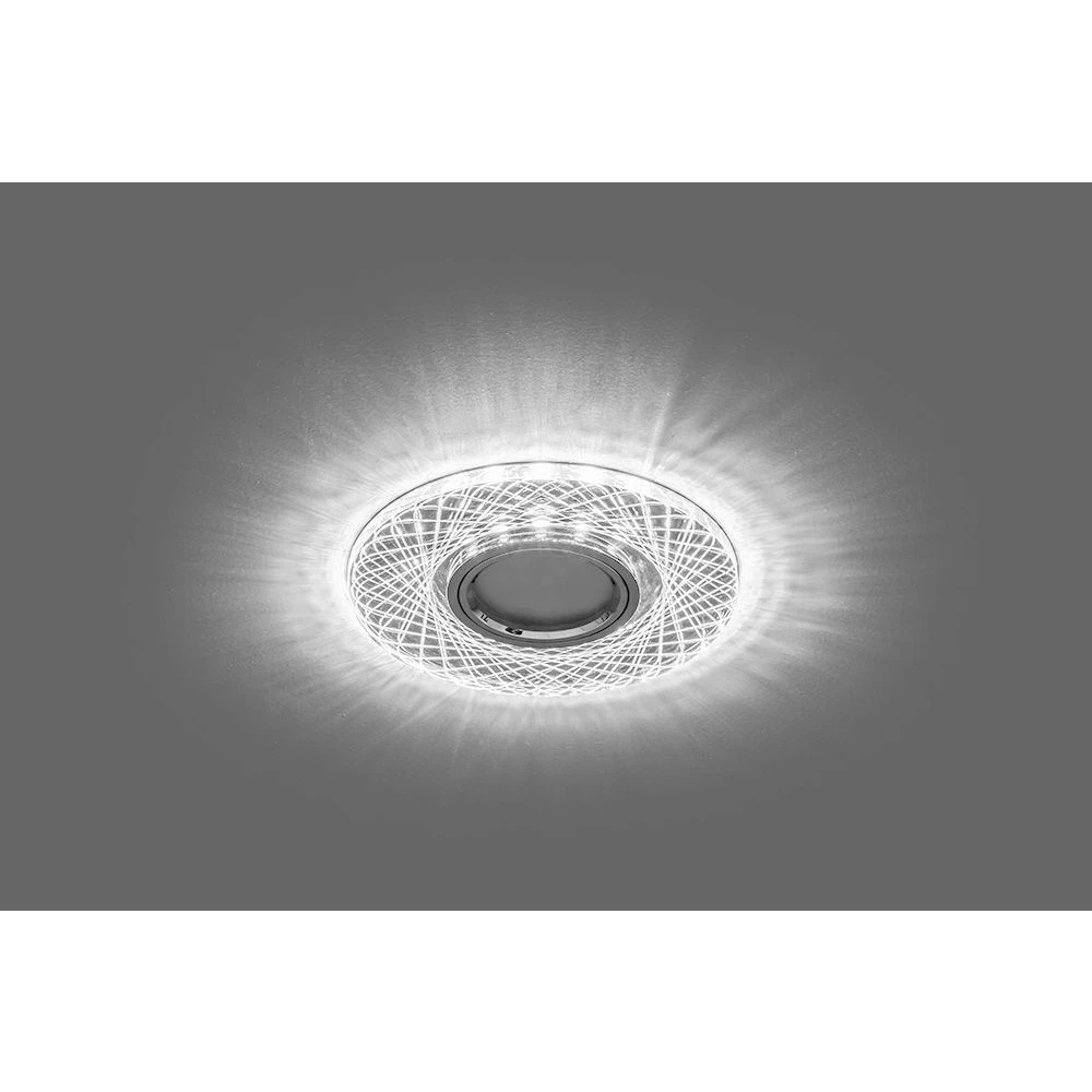 Светильник встраиваемый с белой LED подсветкой Feron CD970 потолочный MR16 G5.3 прозрачный (29666) - Viokon.com