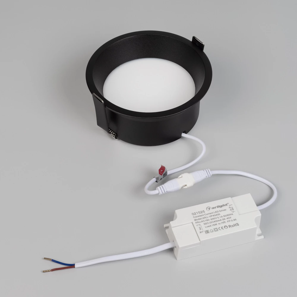 Светильник MS-BREEZE-BUILT-R125-16W Warm3000 (BK, 85 deg, 230V) (Arlight, IP20 Металл, 3 года) 036617 - Viokon.com
