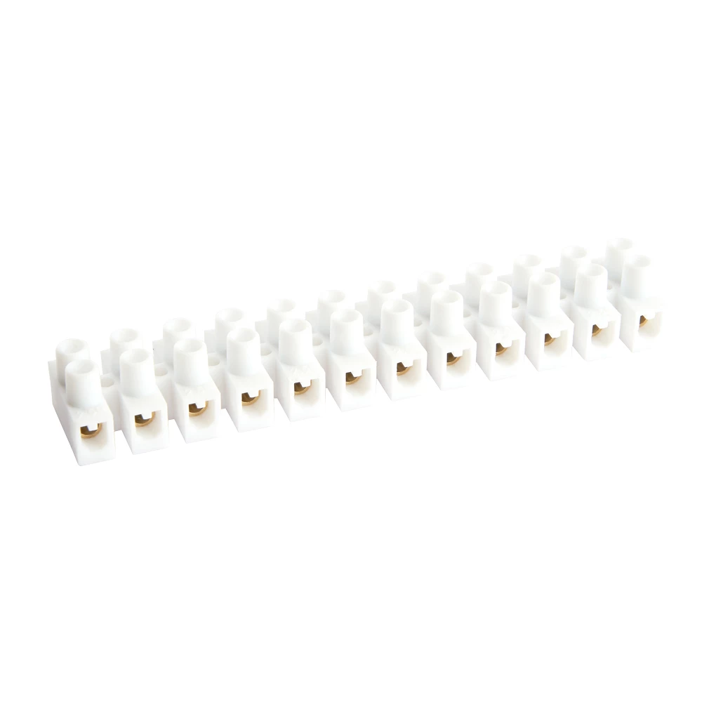 Колодка клеммная винтовая STEKKER, линейка 12 штук, полипропилен, LD226-3A DIY (39894) - Viokon.com