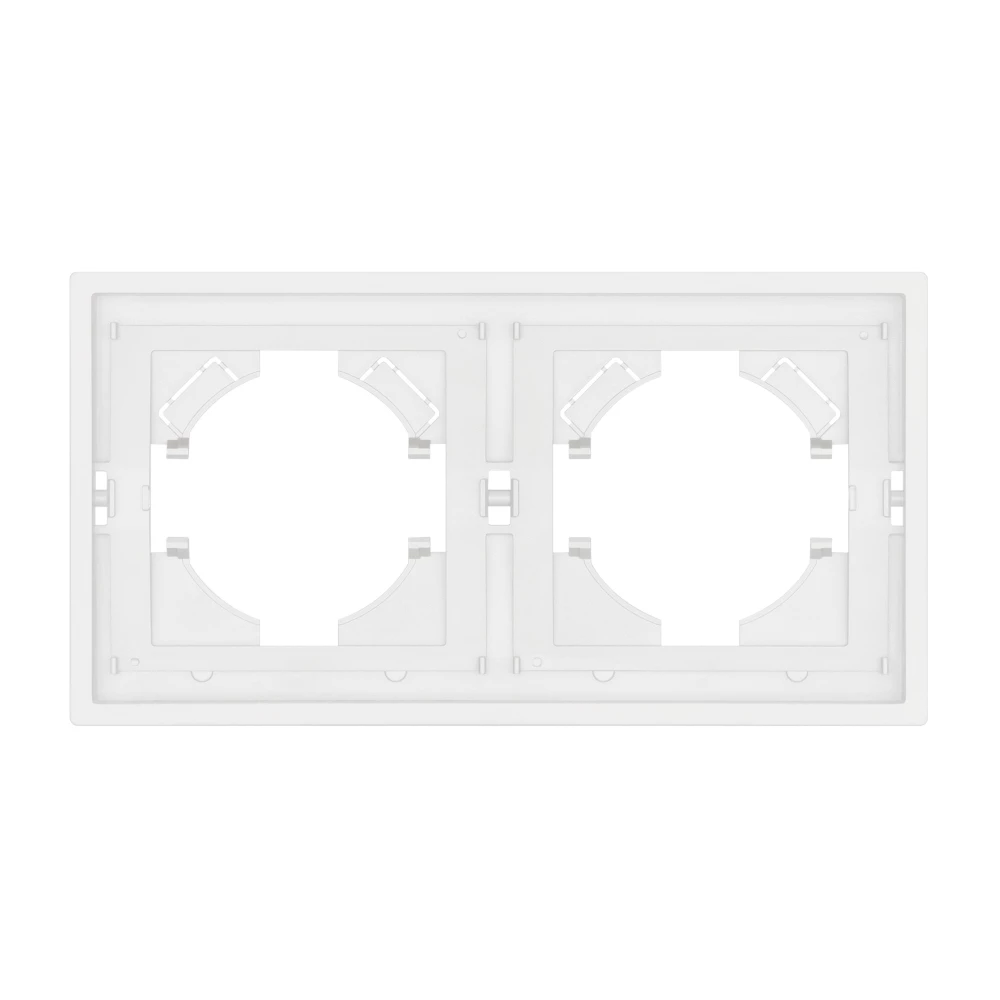 Рамка пластиковая FRM-TENDO-SFPL-2-WH (Arlight, Матовый белый) 054649 - Viokon.com