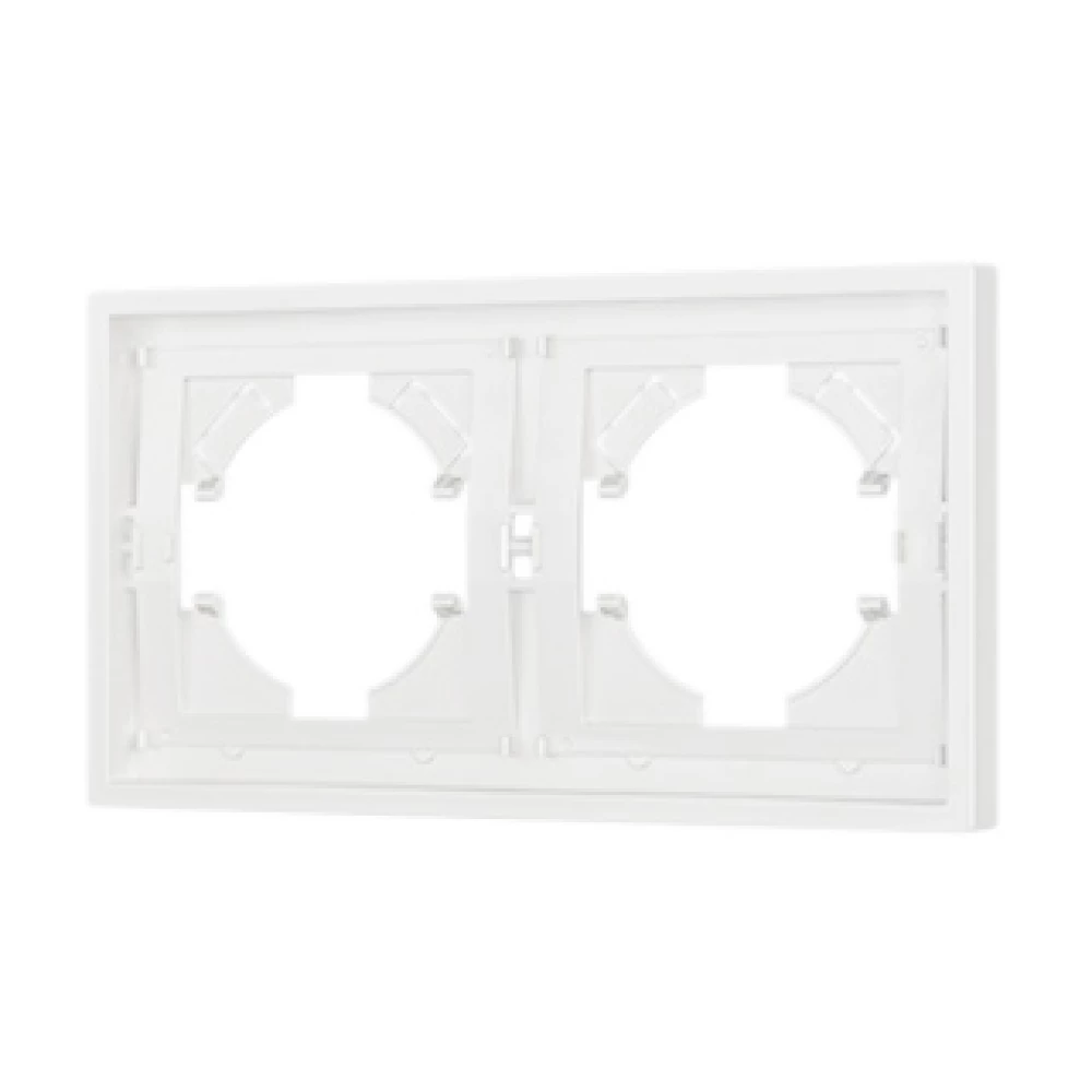 Рамка пластиковая FRM-TENDO-SFPL-2-WH (Arlight, Матовый белый) 054649 - Viokon.com