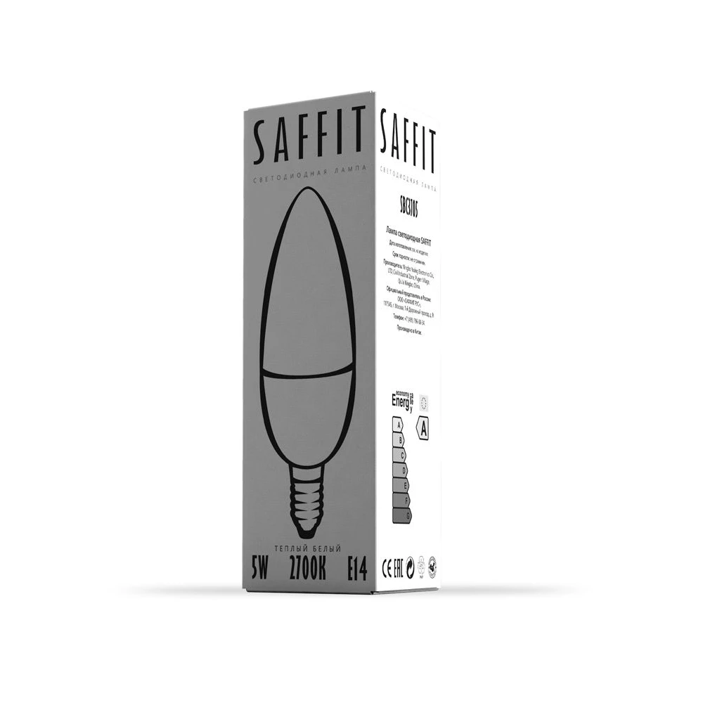 Лампа светодиодная SAFFIT SBC3705 Свеча E27 5W 2700K (55021) - Viokon.com