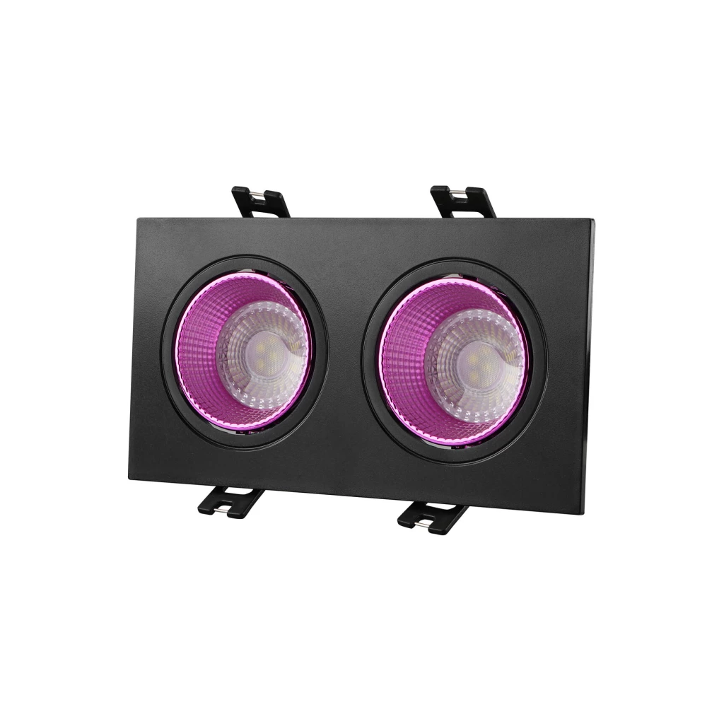 DK3072-BKPI Встраиваемый светильник IP 20 10 Вт GU53 LED черныйрозовый пластик - Viokon.com