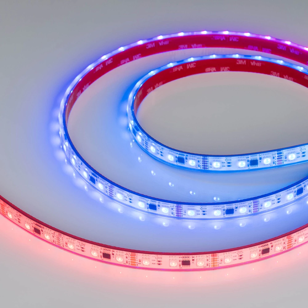 Лента герметичная DMX-PS-B60-12mm 12V RGB-PX3 (14 W/m, IP67, 5060, 5m) (Arlight, -) 039605 - Viokon.com