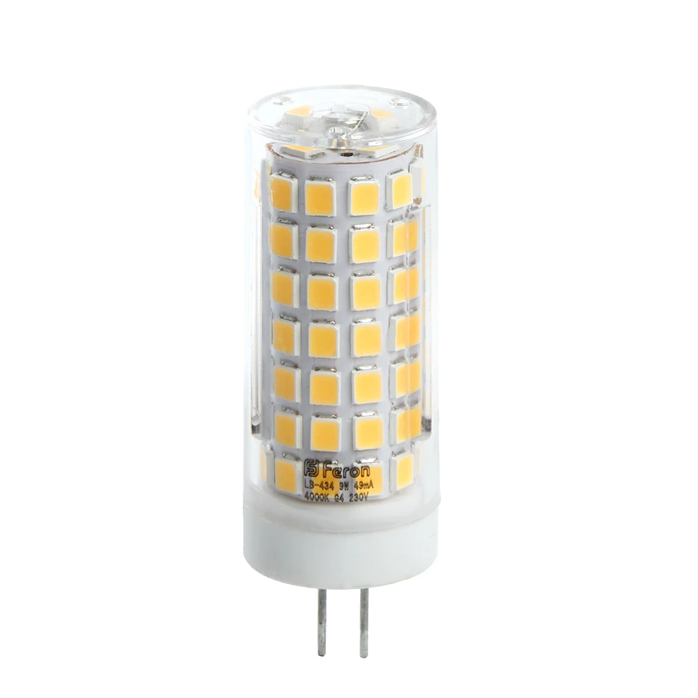 Лампа светодиодная Feron LB-434 G4 9W 175-265V 6400K (38145) - Viokon.com