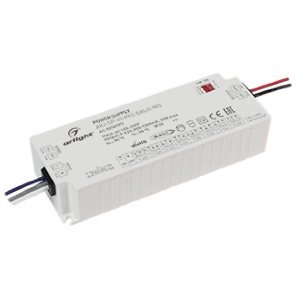 Блок питания ARJ-SP-40-PFC-DALI2-INS (40W, 9-47V, 0.85-1.2A) (Arlight, IP20 Пластик, 5 лет) 031613(1) - Viokon.com