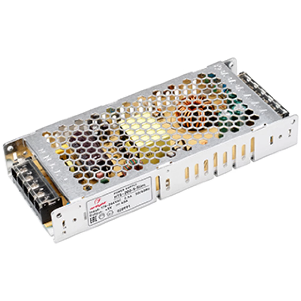 Блок питания HTS-200-5-Slim (5V, 40A, 200W) (Arlight, IP20 Сетка, 3 года) 020991 - Viokon.com