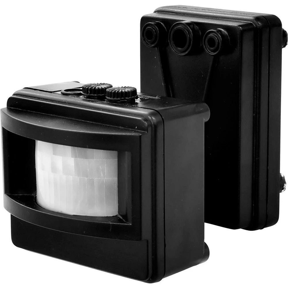 Датчик движения 1200W 12m 120° черный, SEN14/LX01 (22002) - Viokon.com